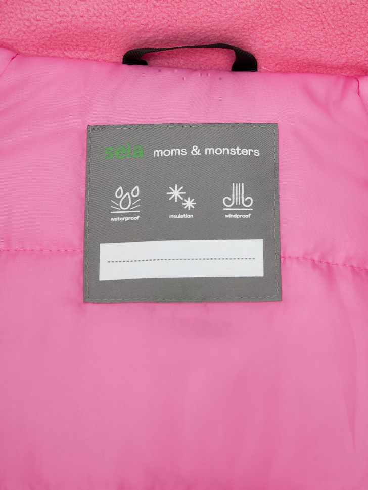 Демисезонная куртка для девочек (розовый, 98) sela 4680168348419 - фото 8