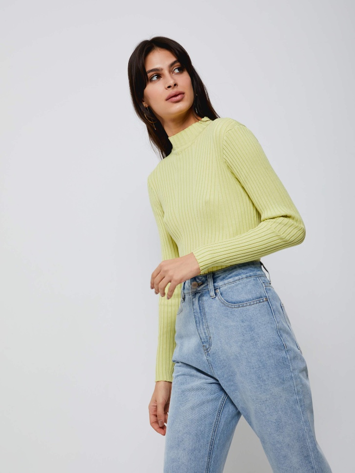 

Водолазка в рубчик, Зеленый