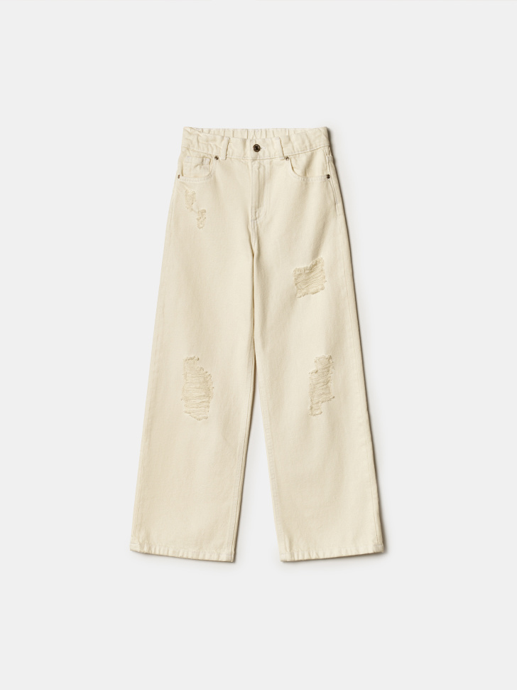 Свободные джинсы SELA, бежевый, арт. 42803