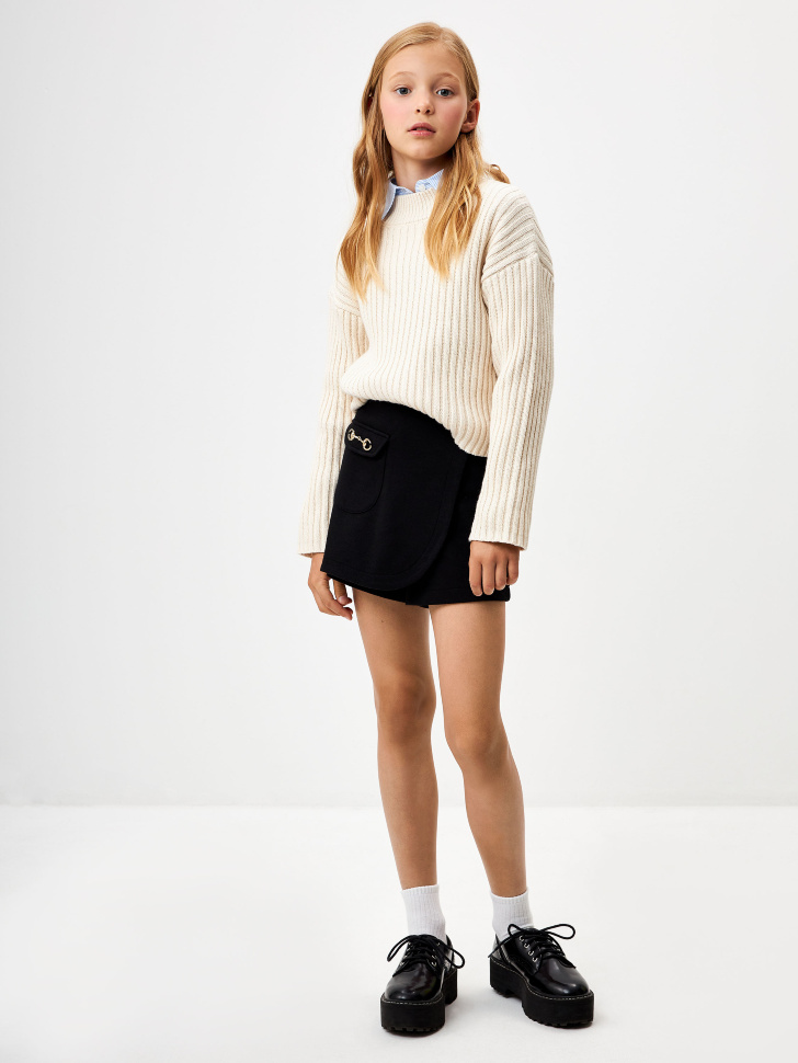 

Трикотажная юбка-шорты для девочек