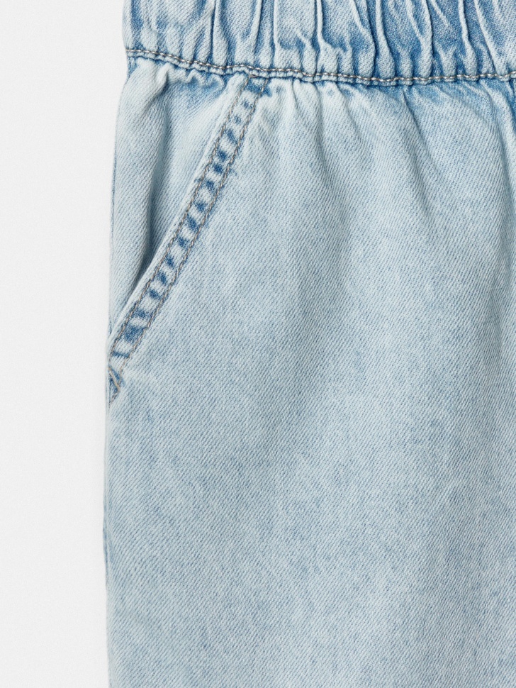 джинсовые шорты на резинке для мальчиков из россии вид сбоку