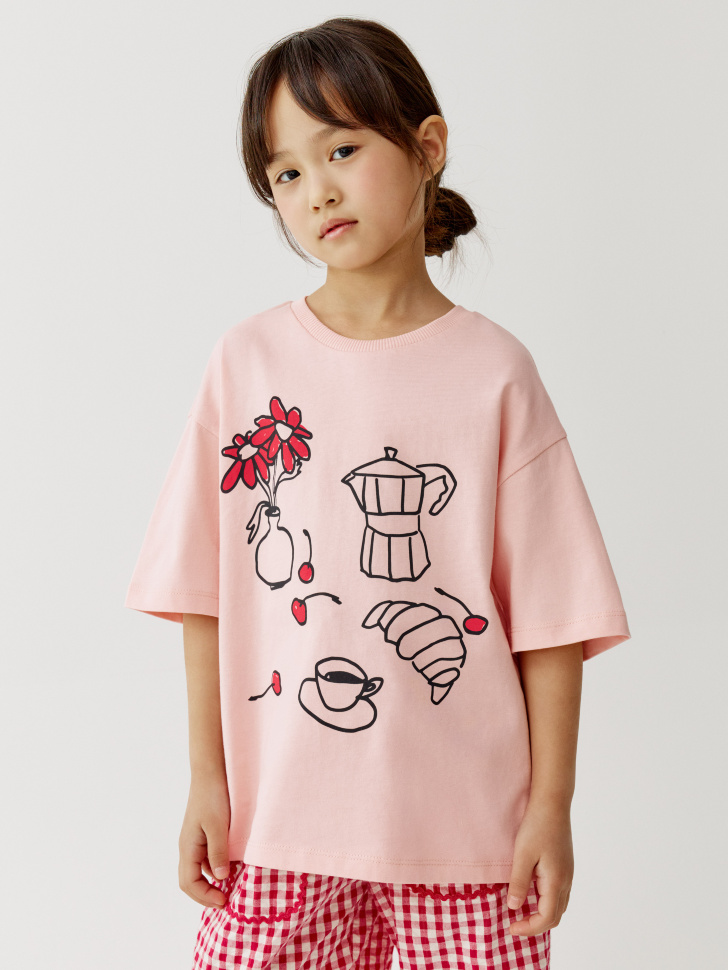 футболка с принтом для девочек 4610517974211 фотография