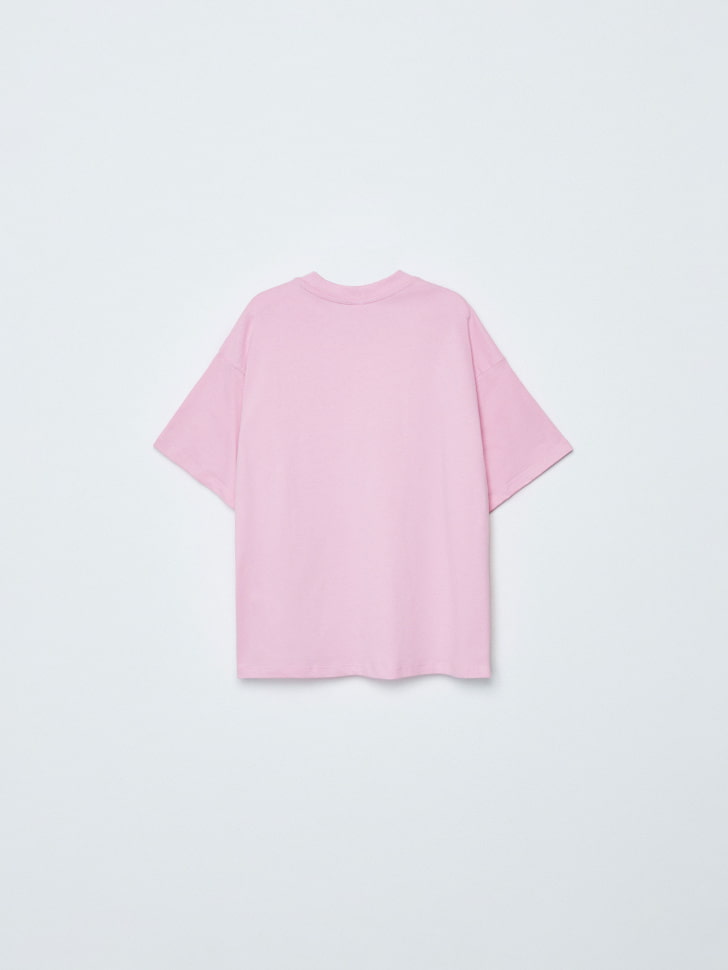 футболка оверсайз с принтом для девочек 4680798752686 по акции