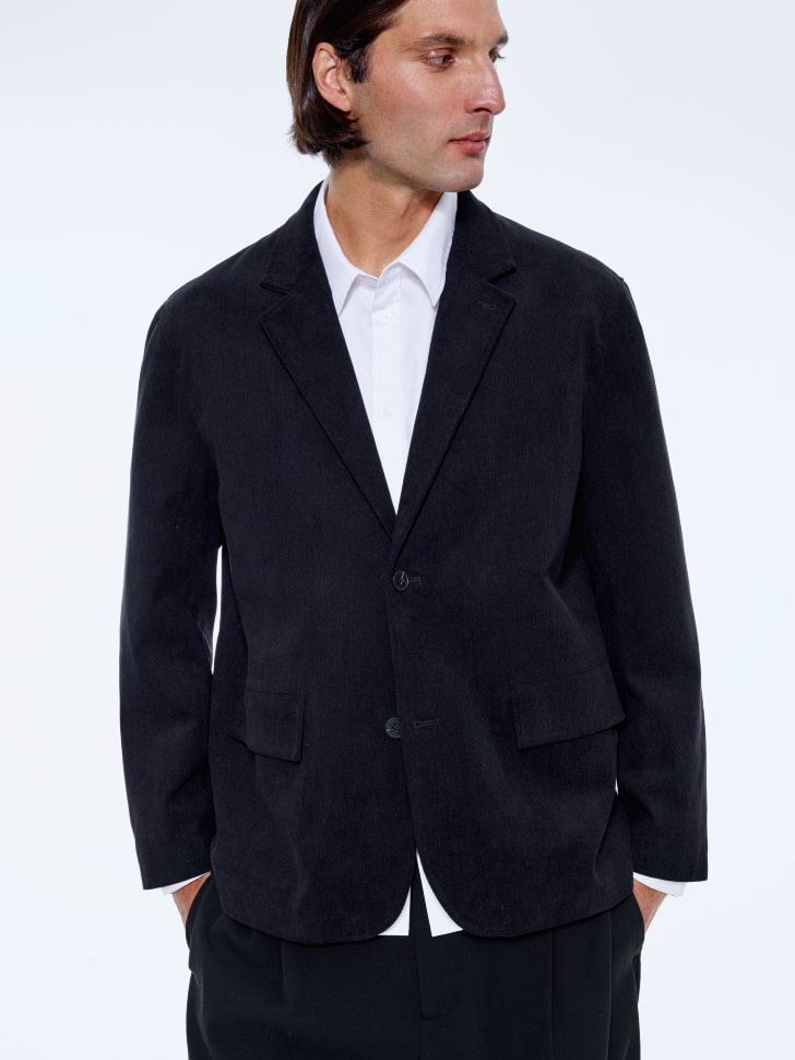 вельветовый пиджак прямого кроя 4680798704845 фотография