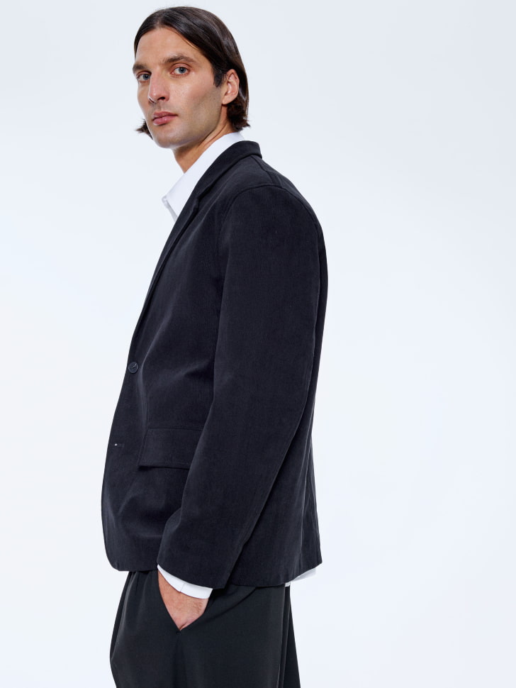 вельветовый пиджак прямого кроя 4680798704845 в интернет магазине