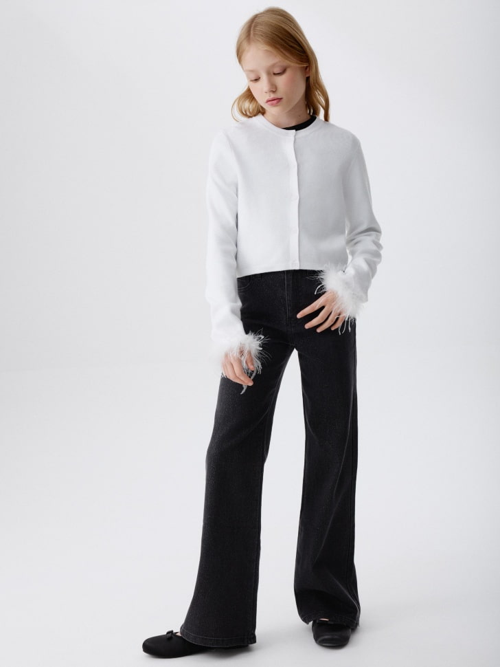 

Джинсы Bootcut с люрексом для девочек, SL5811051405