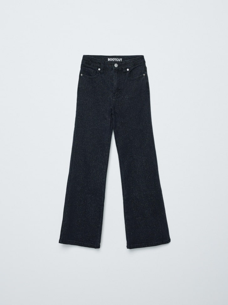 джинсы bootcut с люрексом для девочек 4680798660318 в интернет магазине