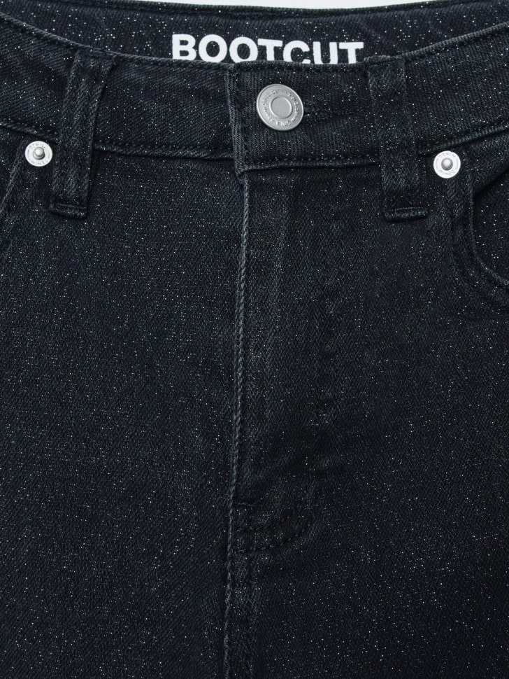 джинсы bootcut с люрексом для девочек 4680798660318 купить с доставкой