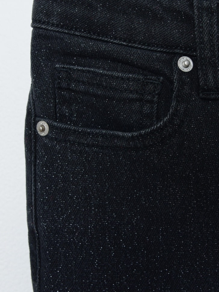 джинсы bootcut с люрексом для девочек 4680798660318 по низкой цене