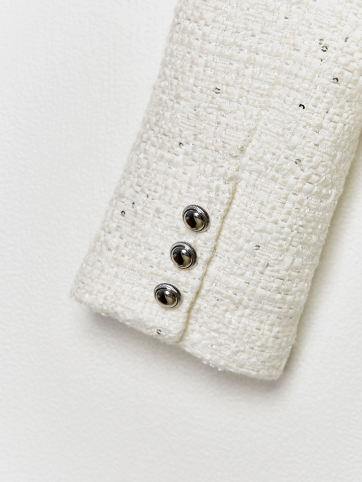 укороченный твидовый жакет для девочек 4610517018045 с промокодом