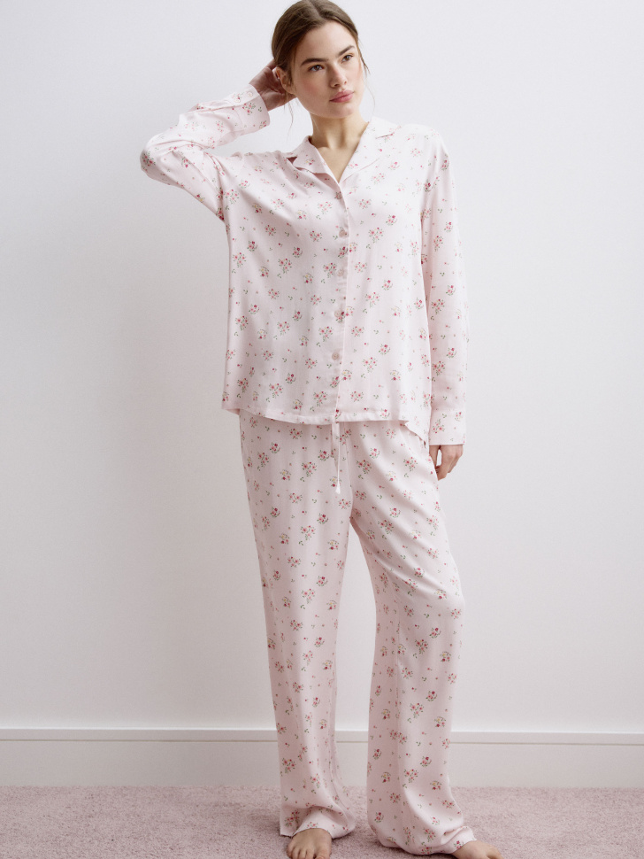 пижама из струящейся вискозы с принтом 4680798510941 на официальном сайте