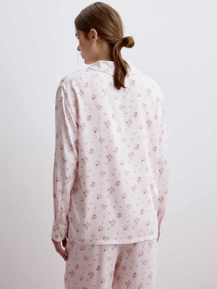 пижама из струящейся вискозы с принтом 4680798510941 купить с доставкой