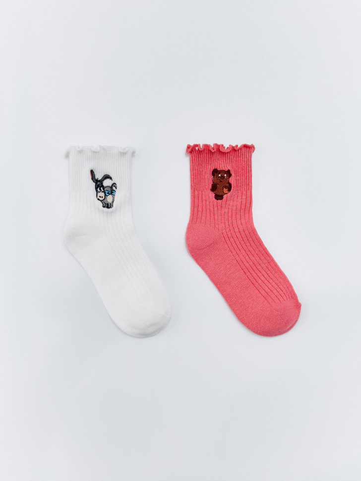 Набор носков для девочек Sela Союзмультфильм, разноцветный, арт. 35139