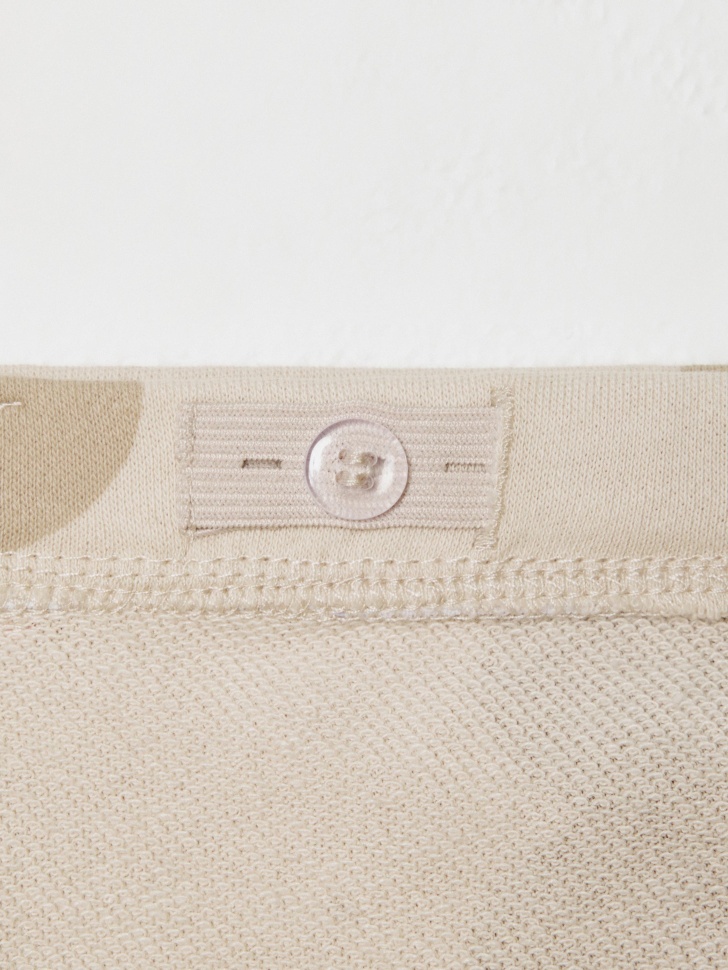 леггинсы из футера с принтом для девочек 4680798116686 с промокодом