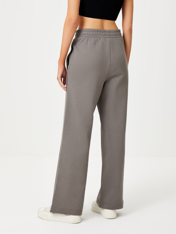 Трикотажные широкие брюки (серый, XL) sela 4680129207342 - фото 6