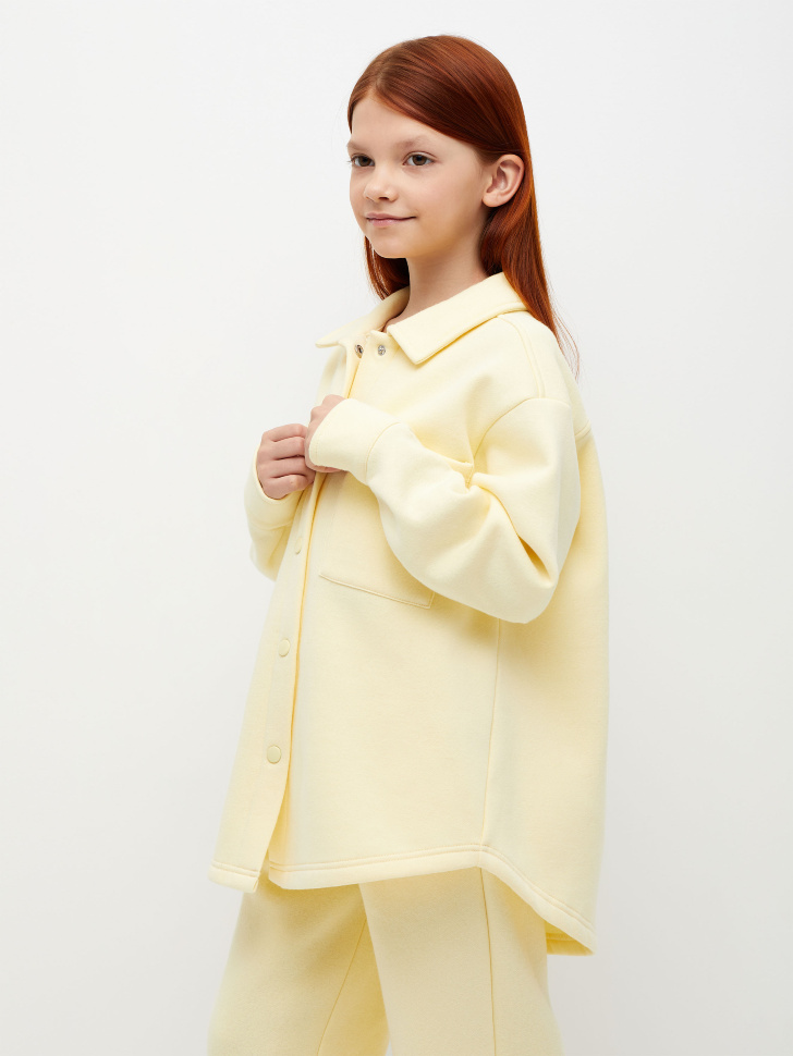 Трикотажная рубашка для девочек (желтый, 134/ 9-10 YEARS) от Sela
