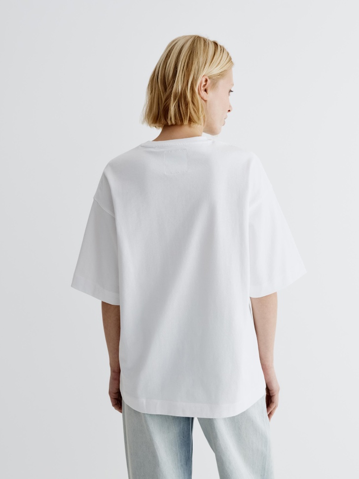 футболка оверсайз с принтом  x союзмультфильм из россии вид сбоку