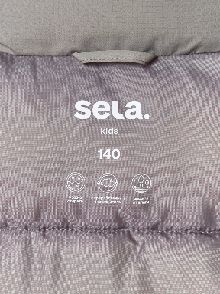 дутый жилет для мальчиков универсального стиля с лицевой стороны