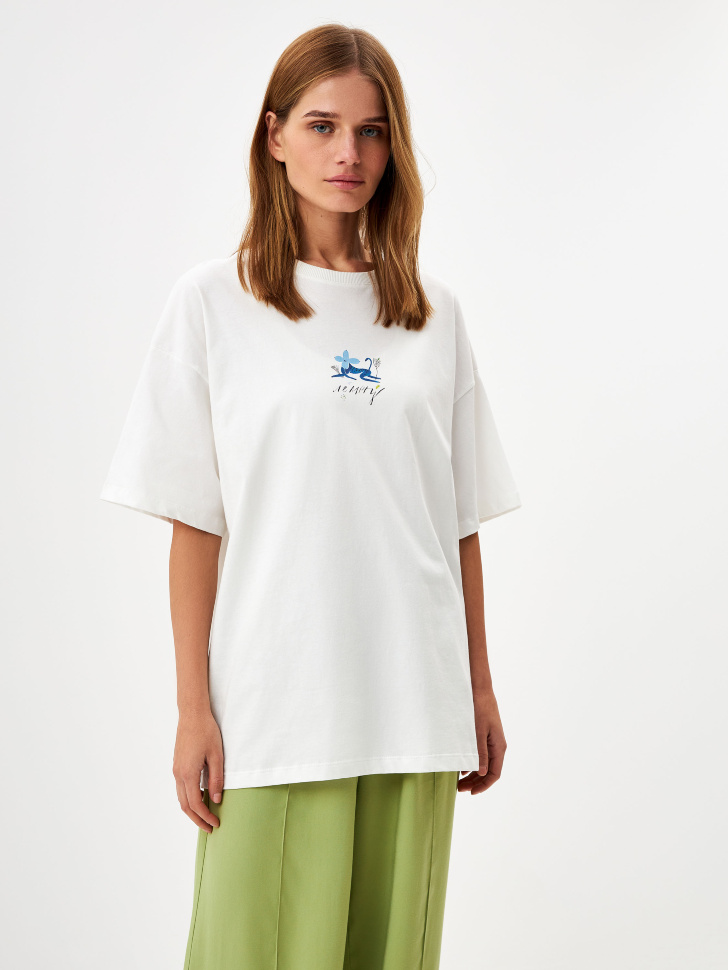 

Футболка оверсайз с принтом sela x Лиза Смирнова