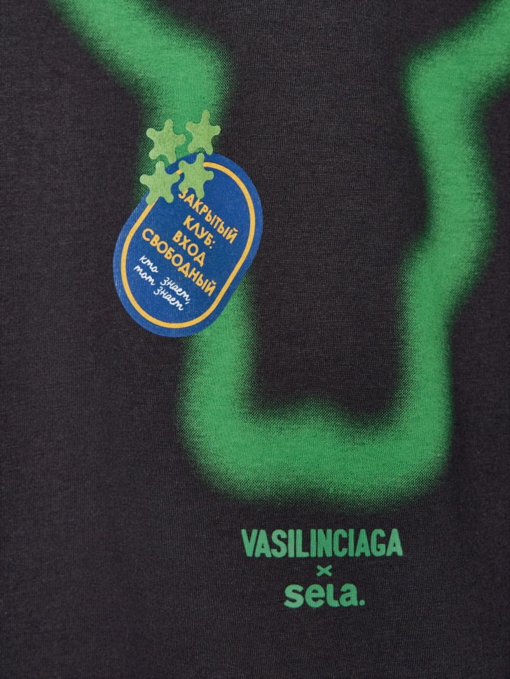 Футболка оверсайз детская из коллекции SELA х VASILINCIAGA. Фото №7