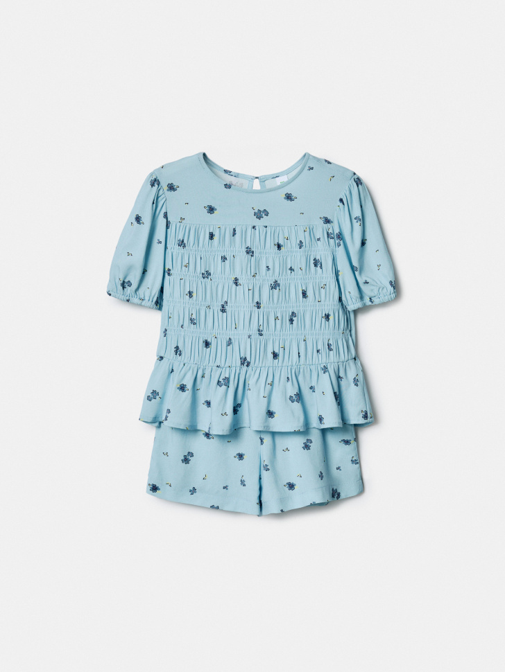 комплект из блузки и шорт для девочек по цене 1999 руб вид справа