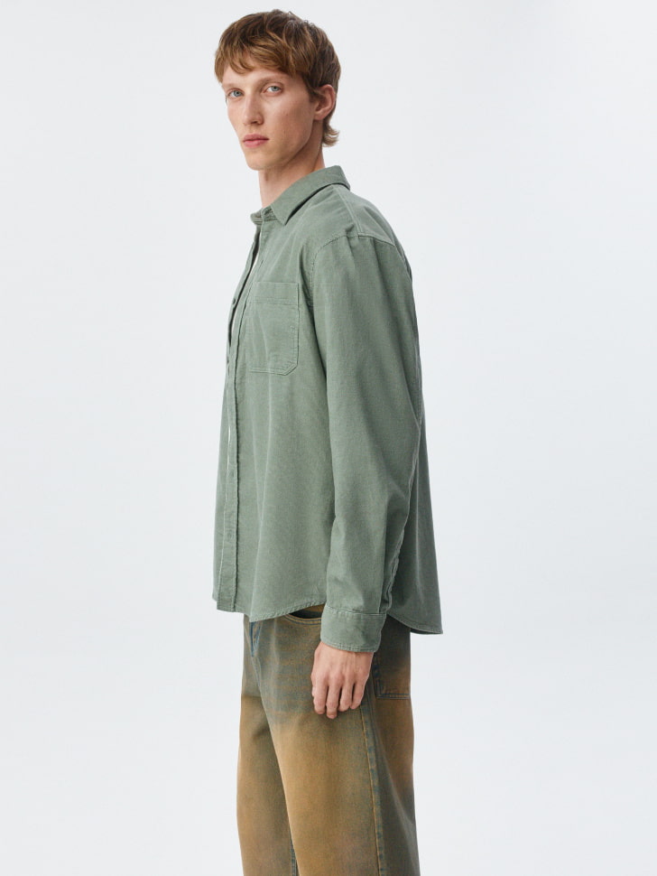 вельветовая рубашка regular fit 4680798529233 с промокодом