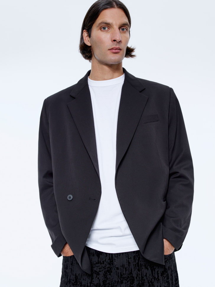 пиджак со смещенной потайной застежкой 4680798463902 фотография