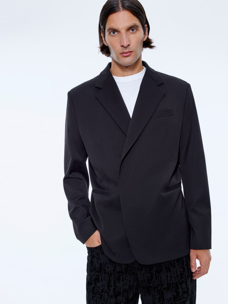 пиджак со смещенной потайной застежкой 4680798463902 в интернет магазине