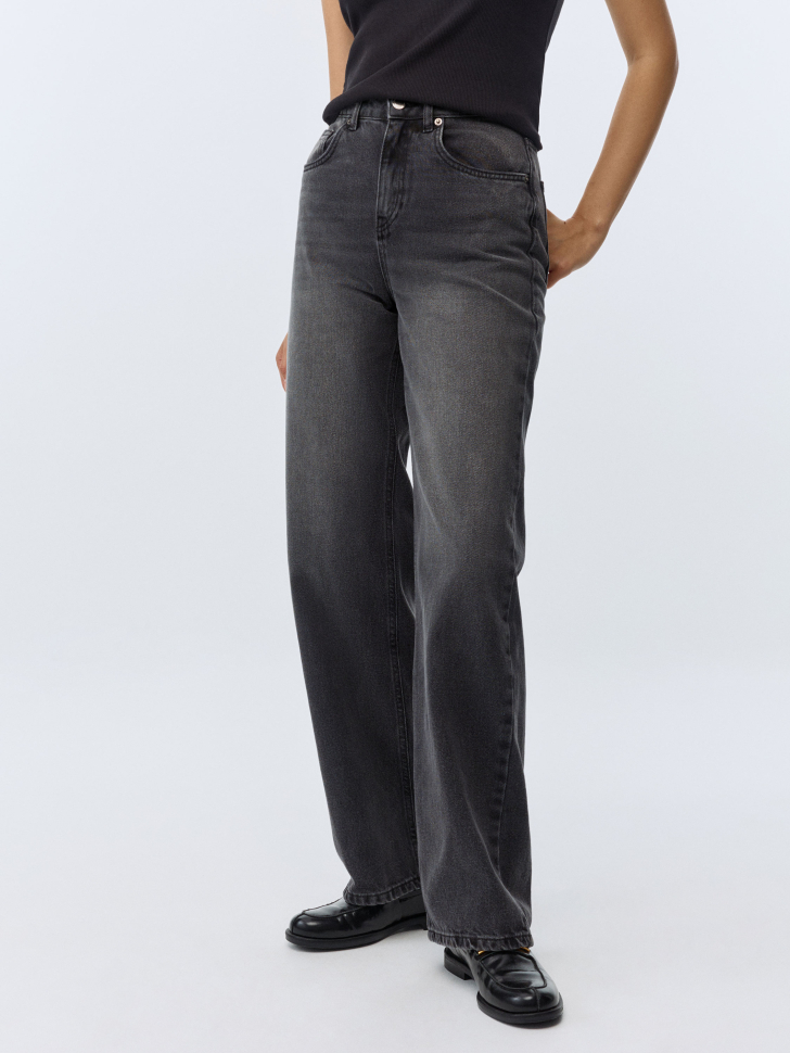 Джинсы 411 WIDE LEG из органического хлопка. Фото №2