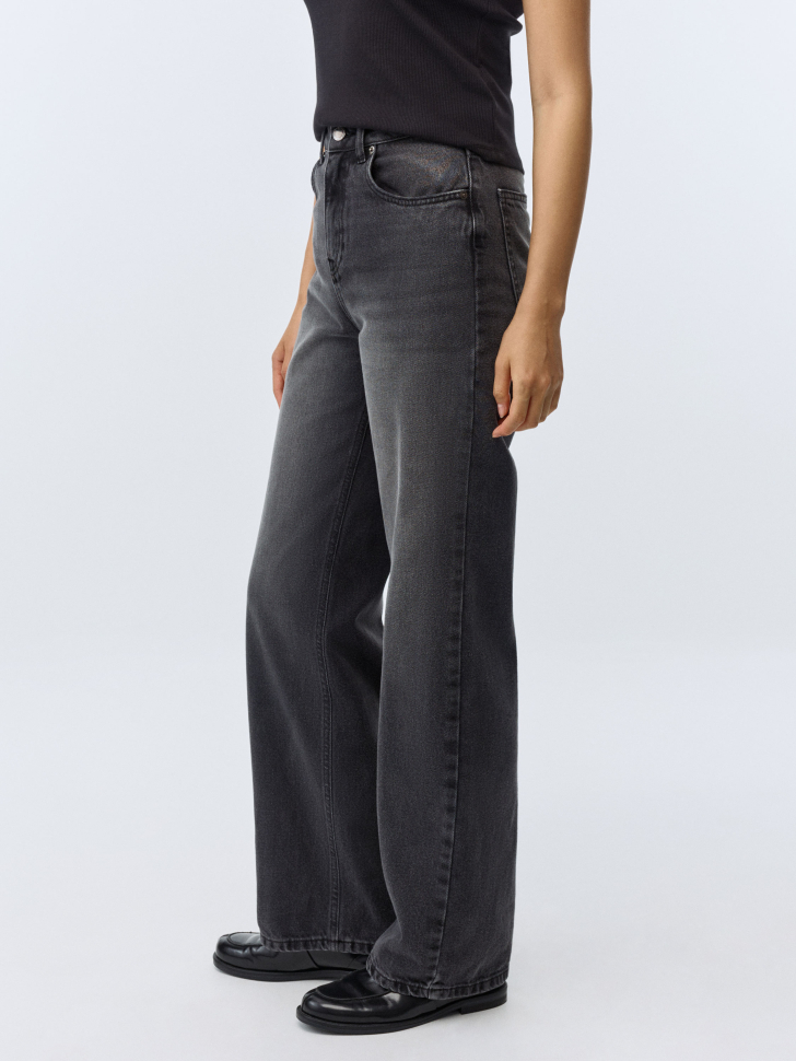 Джинсы 411 WIDE LEG из органического хлопка. Фото №3