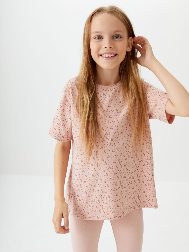 Пижама с принтом для девочек (розовый, 146-152 (11-12 YEARS)) sela 4680129055899 - фото 10
