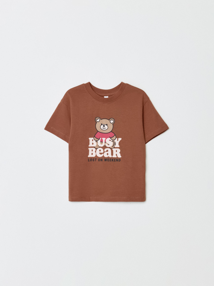 

Футболка оверсайз с принтом для девочек, SL6801040203