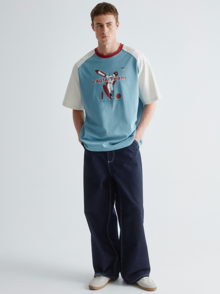 футболка оверсайз с принтом 4610517244352 по акции