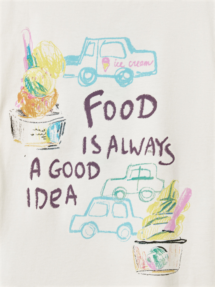 футболка оверсайз с принтом для мальчиков из россии вид сбоку