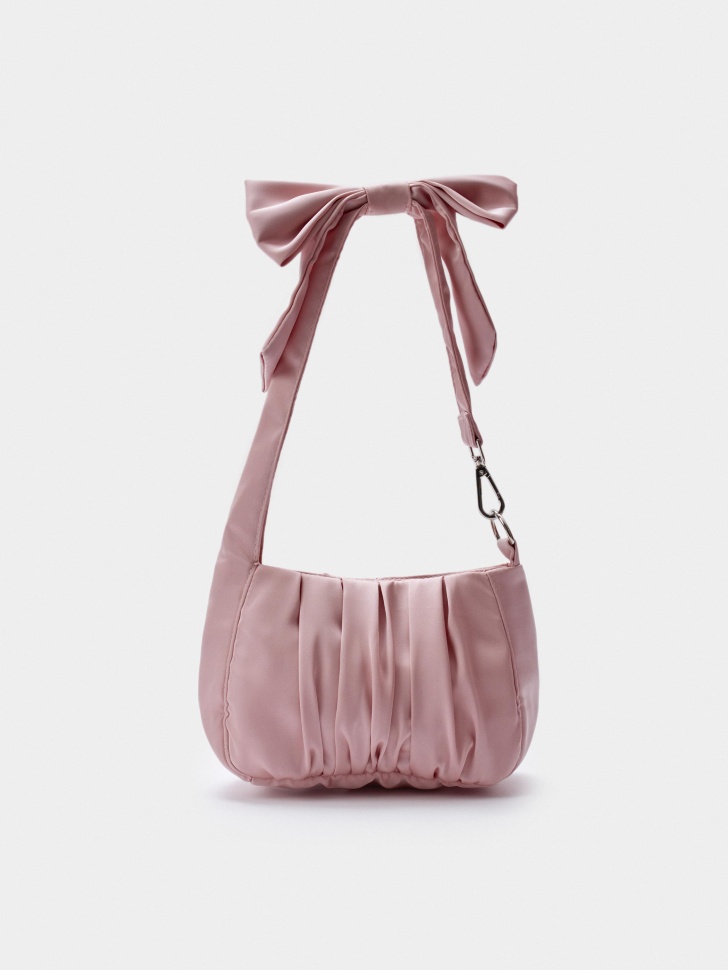Атласная сумка на плечо Sela с бантом, арт. 38033