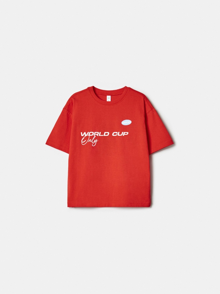 

Футболка оверсайз с принтом для мальчиков, SL6804060204