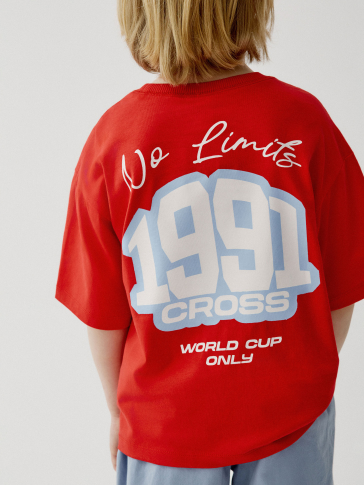 футболка оверсайз с принтом для мальчиков 4610517596208 фотография