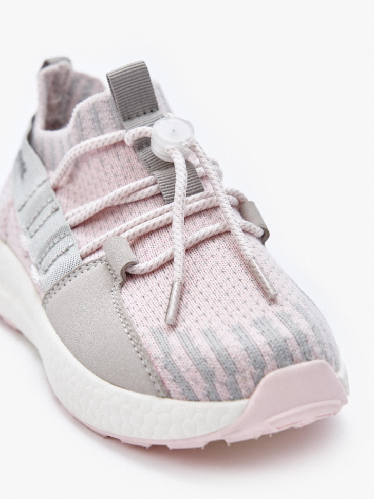 текстильные кроссовки для девочек от бренда sela вид слева