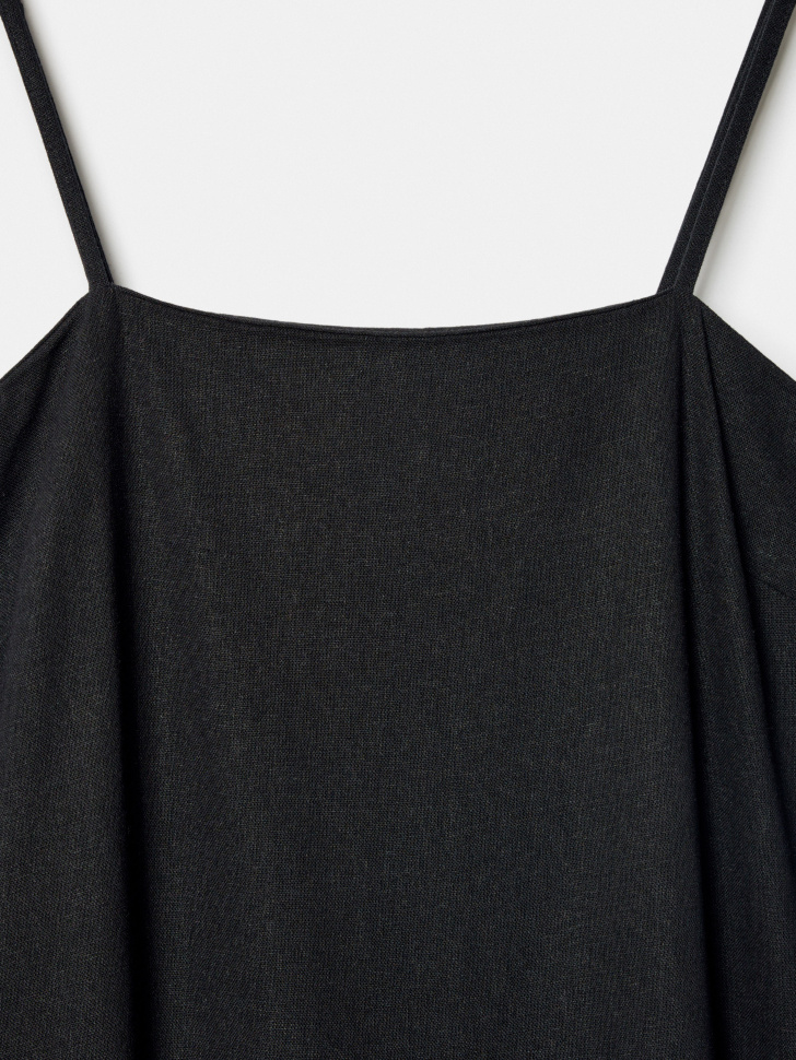 платье макси на бретелях из смесового льна по цене 4799 руб вид справа