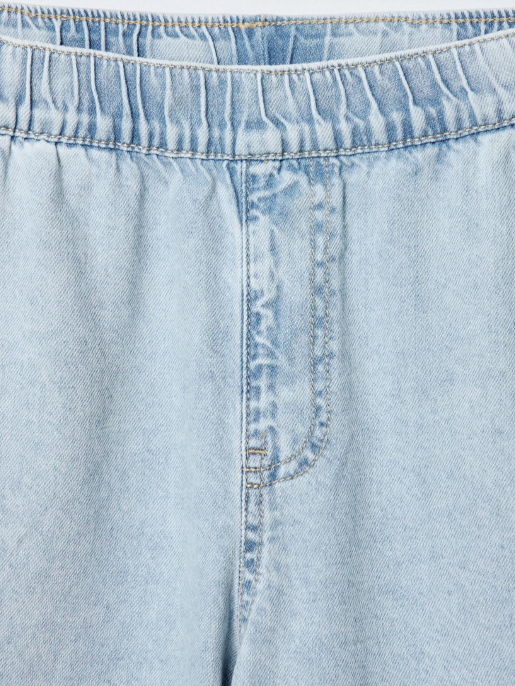 джинсовые шорты на резинке для мальчиков из россии вид сбоку