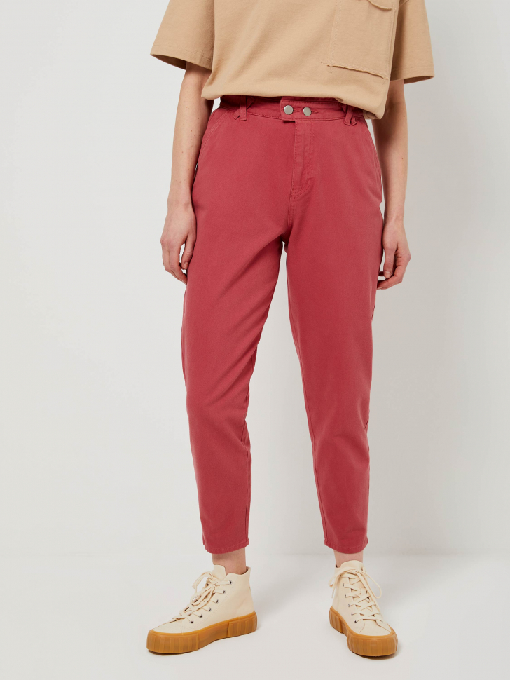 

Брюки paperbag fit, Розовый