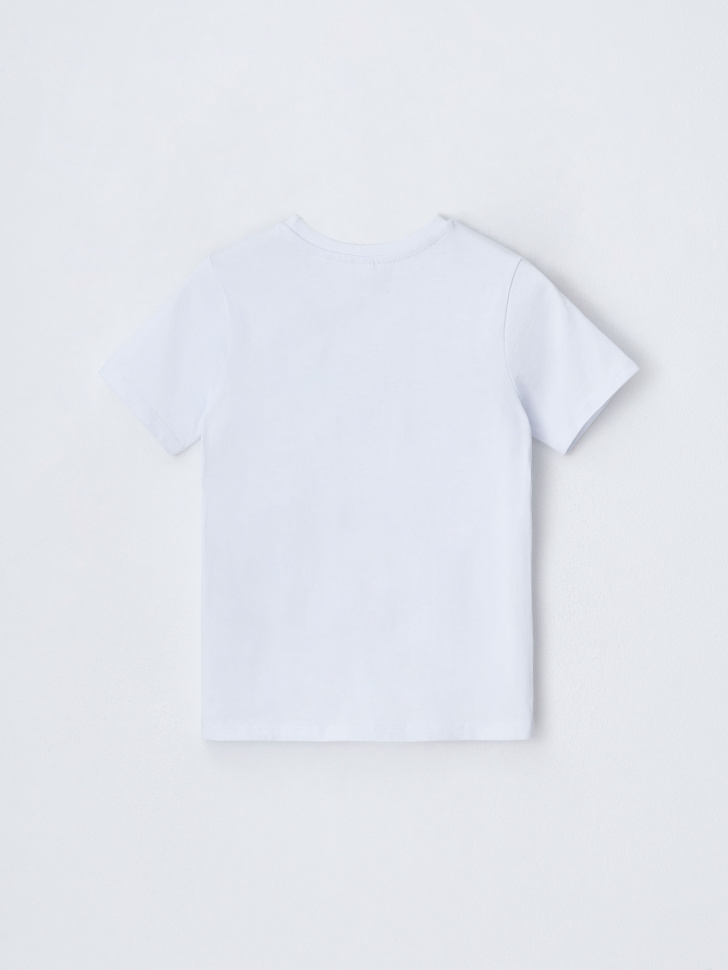 Базовая белая футболка для мальчиков (белый, 146) sela 4680168195136 - фото 3