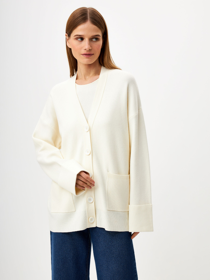 

Вязаный кардиган оверсайз