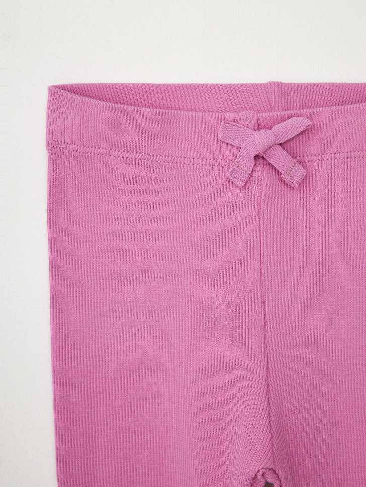 Пижама в рубчик для девочек (розовый, 116-122) sela 4680168482335 - фото 7