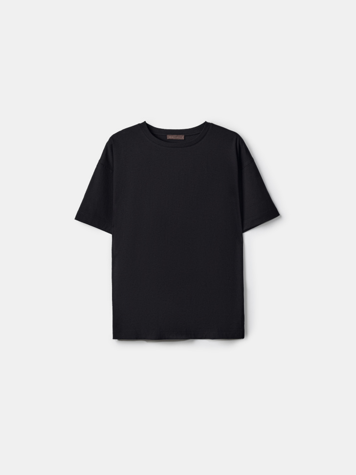 Футболка Sela из интерлока, черный, арт. 55045