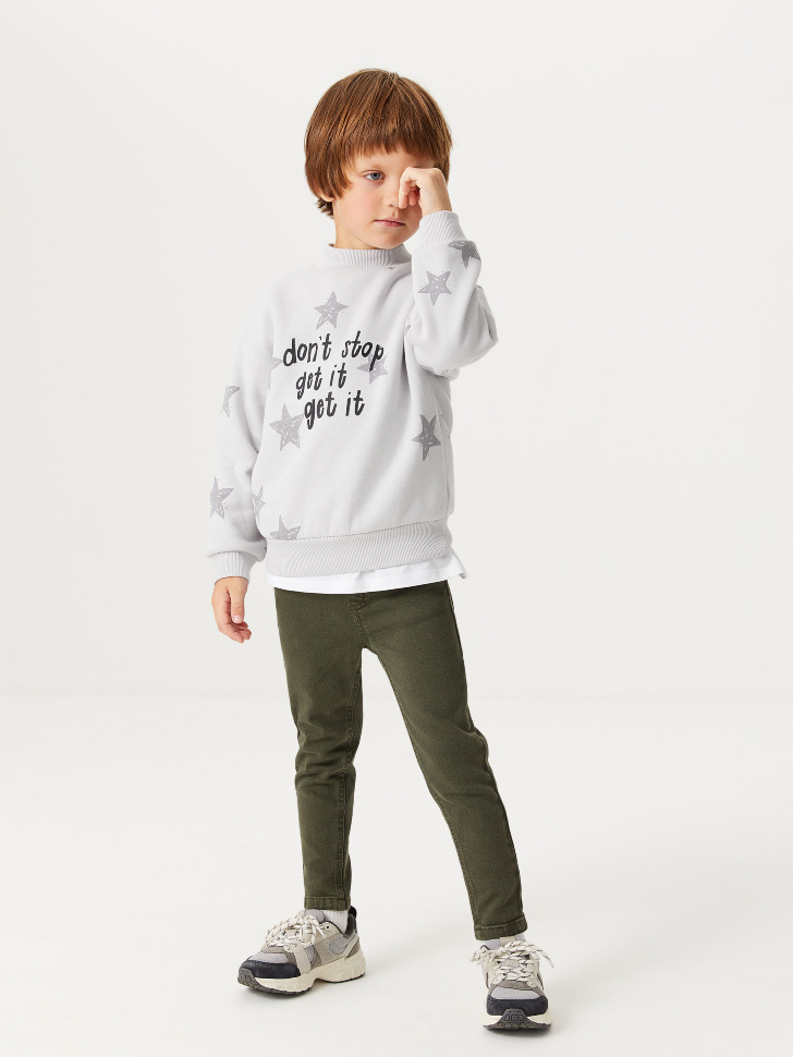 

Джинсы на резинке для мальчиков, Зеленый