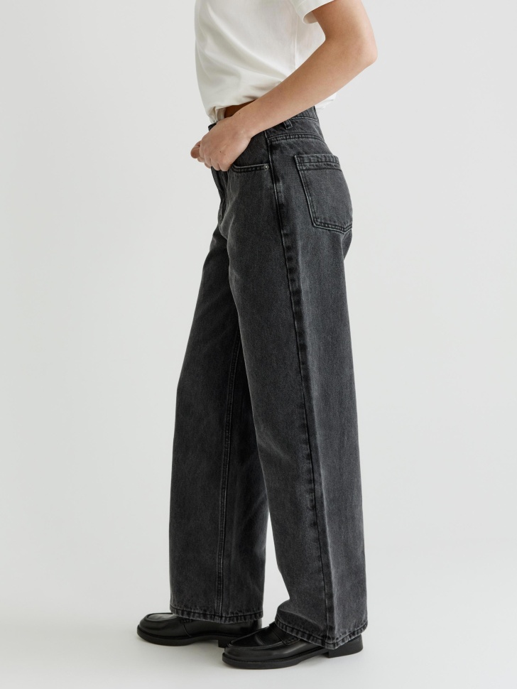 укороченные джинсы tapered из россии вид сбоку