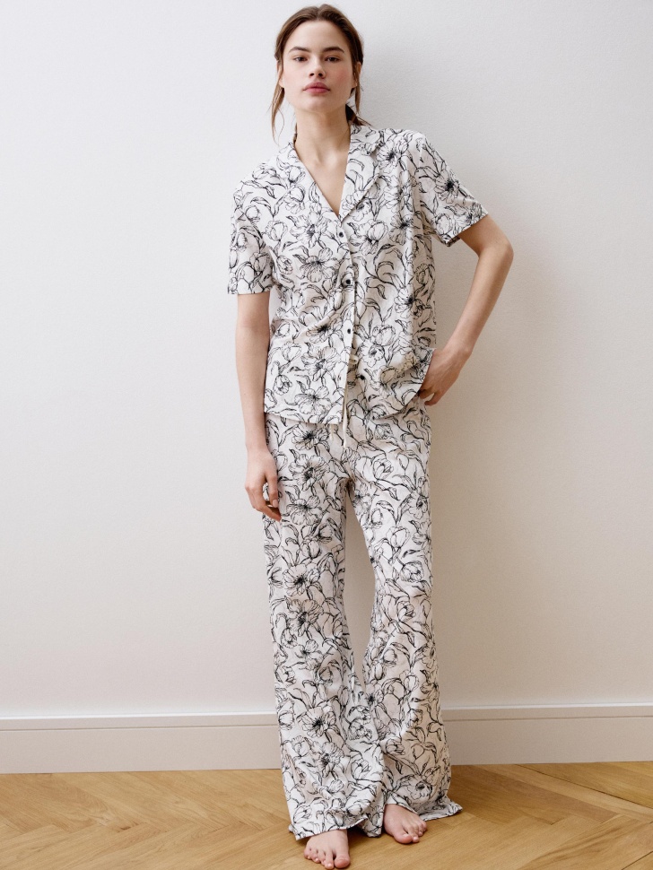 пижама из мягкого трикотажа с принтом 4680798295244 фотография