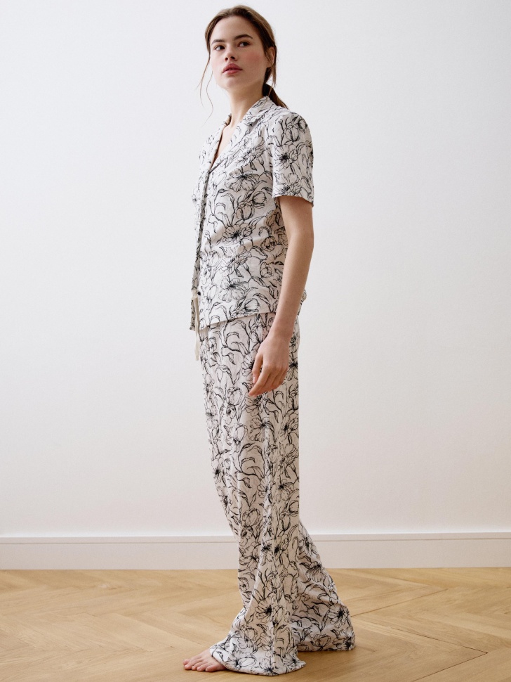 пижама из мягкого трикотажа с принтом 4680798295244 в интернет магазине