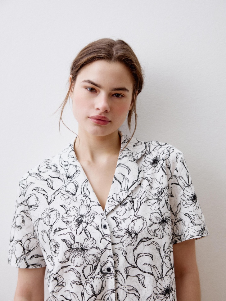 пижама из мягкого трикотажа с принтом 4680798295244 купить с доставкой